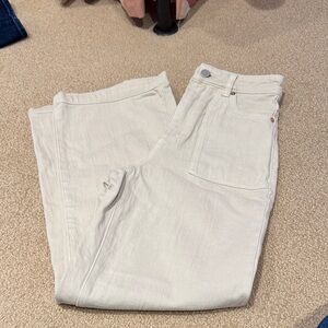 Women's Cream Flare Jeans